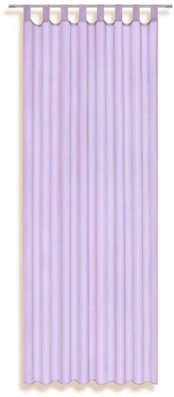 Vorhang mit Schlaufen und Band Utila B: 140 cm, Lila