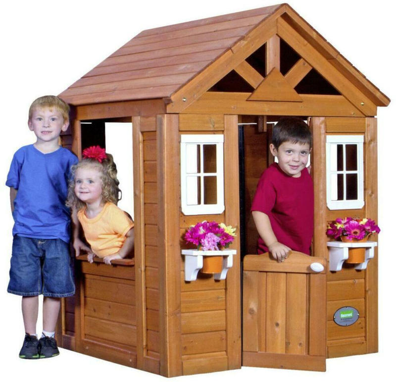 Spielhaus Holz Hellbraun Byd Timberlake