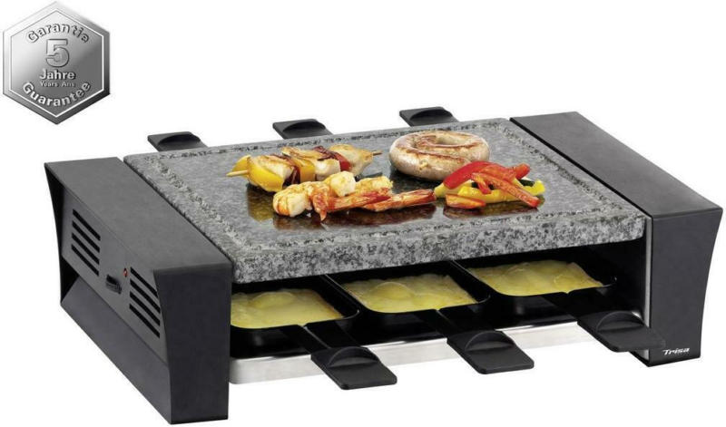 Raclette Raclettino Mit Kunststein + 6 Grillpfännchen
