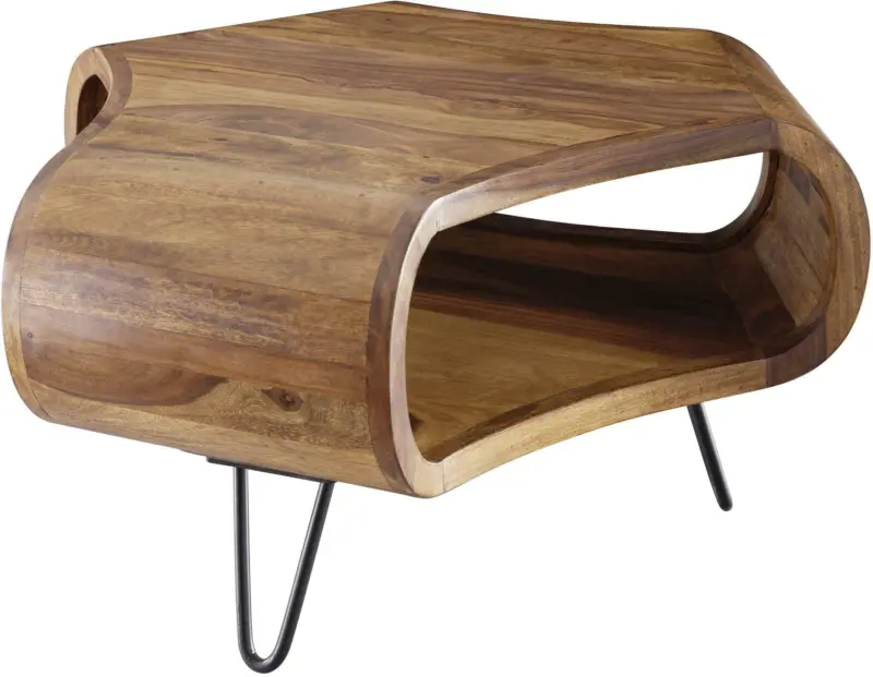 Couchtisch 'WL5.603' , ca. 55x55 cm, aus Sheesham