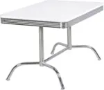 mömax Esstisch 'WL5.042' , ca 120x80x76 cm , weiss