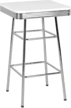 mömax Bartisch 'WL5.043' , ca 60x60x100 cm , weiss